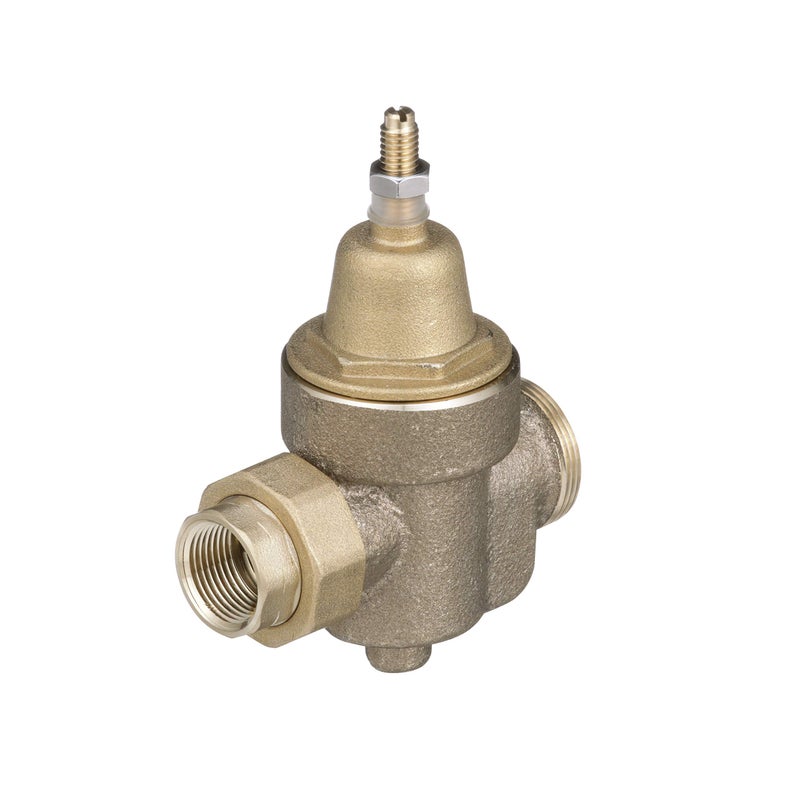 Watts Backflow Preventer 3/4 In Water Pressure Reducing Valve, Npt Thread Union X Npt Female, Max Work 400 psi, Adjust 25-75 psi - Image 1
